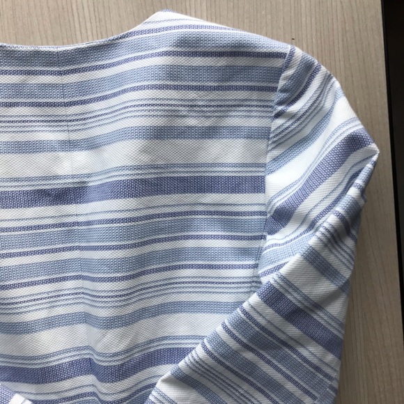 Talbots Blue Vertical Striped Blazer - Picture 8 of 9